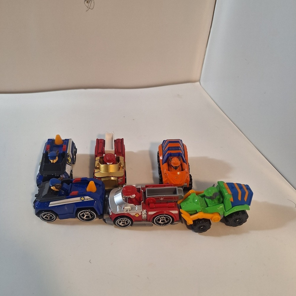 Paw Patrol Mighty Pups True Metal Diecast Cars 6 Cars